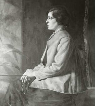 Bildnis einer jungen Frau im Profil : Bildnis einer jungen Frau im Profil.Öl/Leinwand (1940/1944; H. Schaarschmidt)