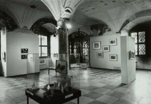 Pretiosensaal im Grünen Gewölbe : Dresden, Residenzschloss, Inneres, Westflügel, Grünes Gewölbe, Pretiosensaal, Hermann-Glöckner-Ausstellung, Ansicht von Südosten