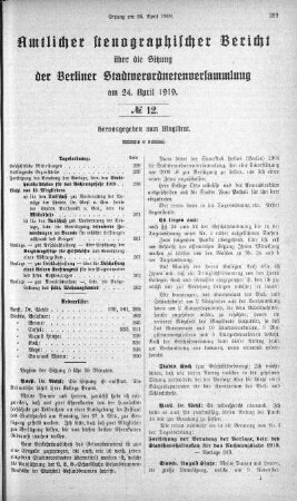 No. 12, 24. April 1919