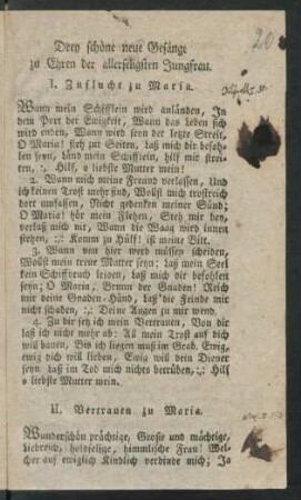 Zuflucht zu Maria
