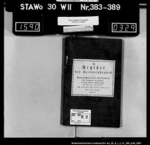 Zivilstandsregister Heckenbeck (Kanton Gandersheim)