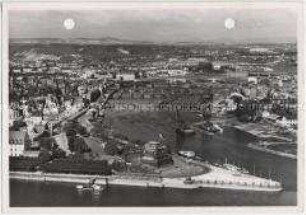 Koblenz, Deutsches Eck und Mosel