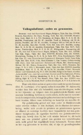 Hoofdstuk III. Volksgodsdienst; zeden en gewoonten