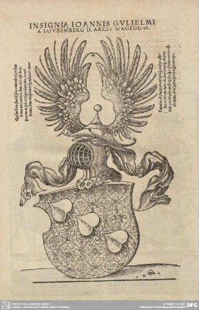 Insignia Ioannis Gulielmi a Loubemberg...