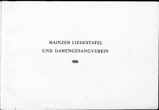 Mainzer Liedertafel und Damengesangverein
