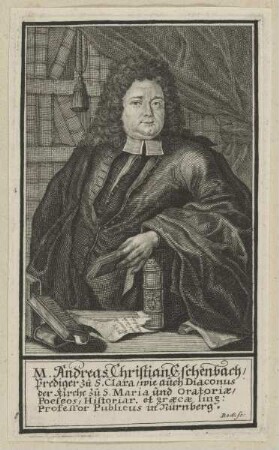 Bildnis des Andreas Christian Eschenbach