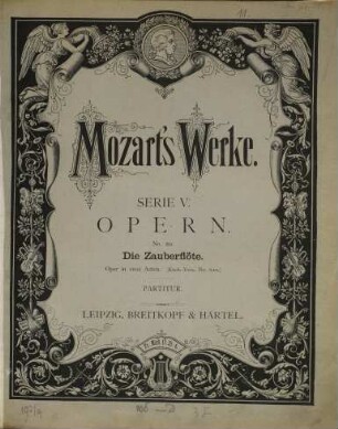 Wolfgang Amadeus Mozart's Werke : Kritisch durchgesehene Gesammtausgabe. 5, Serie