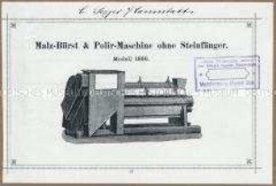 Malz-Bürst- und Poliermaschine