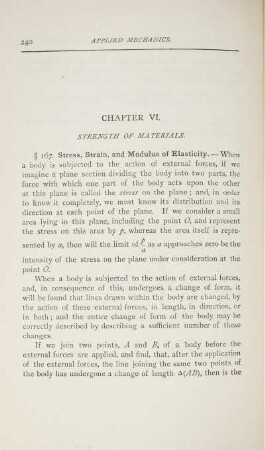 Chapter VI. Strength of materials.