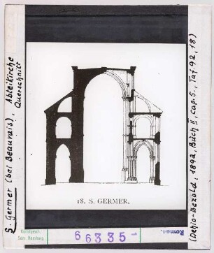 Saint-Germer: Abteikirche, Querschnitt