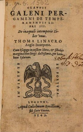 De temperamentis libri III