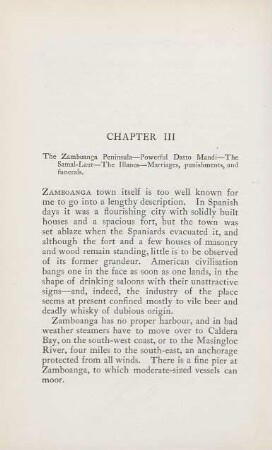 Chapter III. The Zamboanga Peninsula. - ...