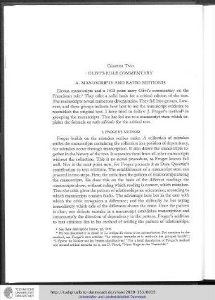 A. Manuscript and Ratio Editionis