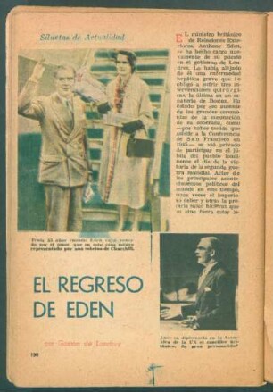 El regreso de Eden : Siluetas de actualidad