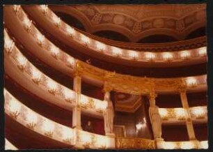 Nationaltheater, München Wiederaufbau: Zuschauerraum Königsloge und Ränge
