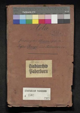 Prüfung des Maurergesellen Caspar Tenge aus Paderborn