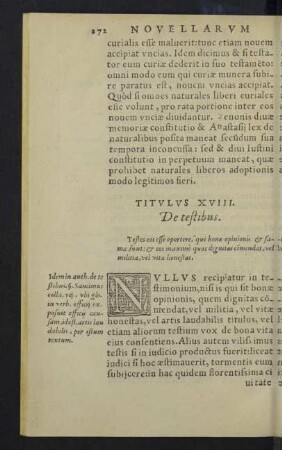 Titulus XVIII. - XXXVI.