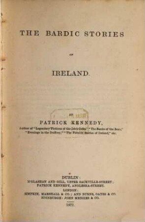 The Bardic Stories of Ireland