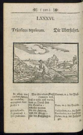 LXXXVI. Tránsitus aquárum. Die Uberfuhrt