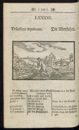 LXXXVI. Tránsitus aquárum. Die Uberfuhrt