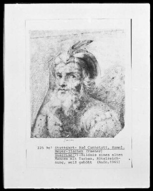 Bildnis eines alten Mannes mit Turban