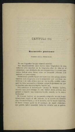 Capítulo VII - Recuerdo póstumo - Ferrer-Rada-Pintos Baes