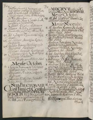 Winterhalbjahr 1617/1618. Rektorat Christoph Besold