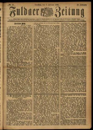 Ausgabe vom Dienstag, den 07. Februar 1893.