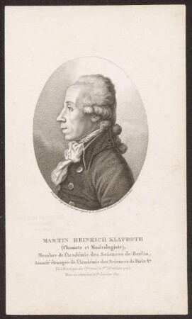 Klaproth, Martin Heinrich
