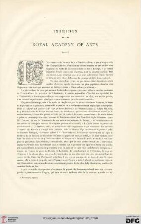 1: Exhibition of the Royal Academy of Arts, [2]