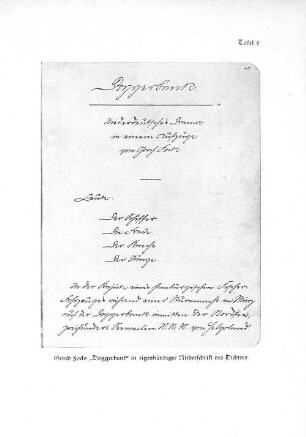 Tafel 8 Gorch Focks "Doggerbank" in eigenhändiger Niederschrift des Dichters
