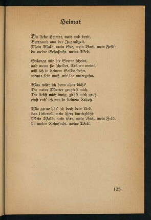 125-126, Heimat - Weltfrieden