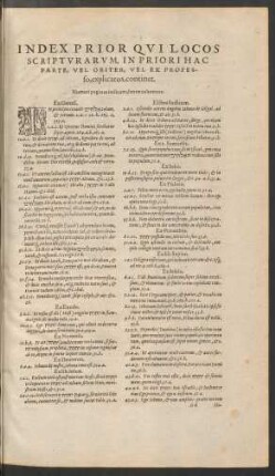 Index Prior Qui Locos Scripturarum ... continet.