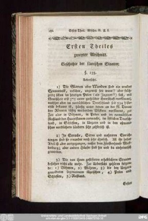 Ersten Theiles zweyter Abschnitt. Geschichte der slawischen Staaten.
