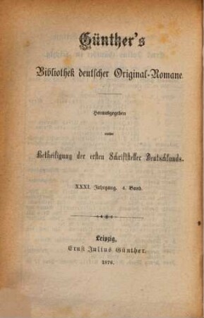 Neue Horizonte : historischer Roman aus der Gegenwart, 1,4