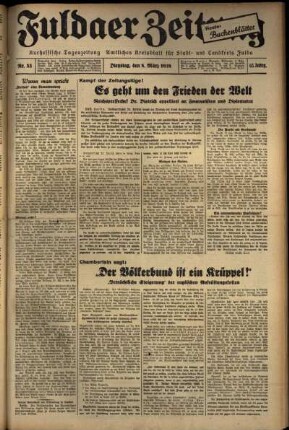 Ausgabe vom Dienstag, den 08. März 1938.