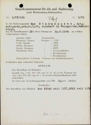 Steinhauser, Max