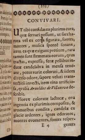 103-105, Convivari; Damna Vitare