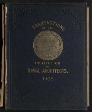 Transactions of The Institution of Naval Architects - Vol. L; Jg. 50