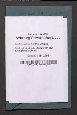 Erblasser: Mersch, Johann: Testament
