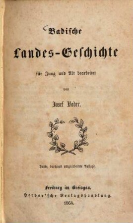 Badische Landes-Geschichte