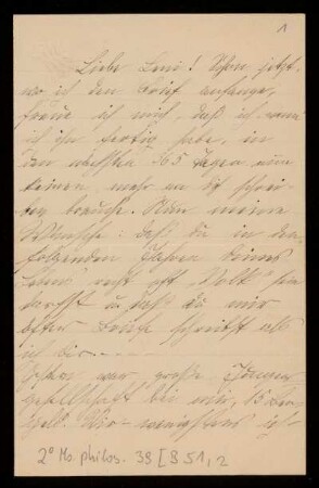 Brief von Franz Rosenzweig und Adele Rosenzweig an Helene Frank