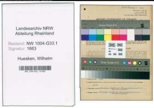 Entnazifizierung Wilhelm Huesken , geb. 02.03.1898 (Lehrer)