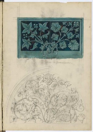 Skizzenbuch F1: Pflanzenornamente