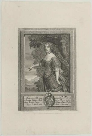 Bildnis der Mauritia Febronia de la Tour