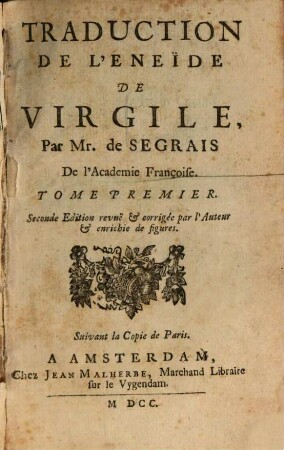 Traduction de l'Énéide, 1