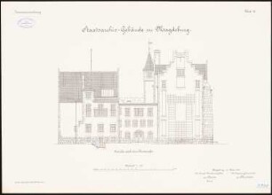 Staatsarchiv, Magdeburg: Aufriss Ansicht Fürstenufer 1:100