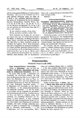 Programmschau : Deutsch-Österreich 1903
