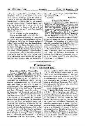 Programmschau : Deutsch-Österreich 1903