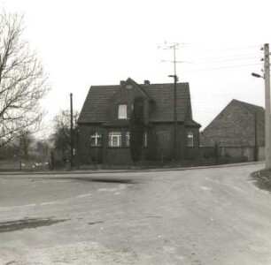 Calau-Saßleben-Kalkwitz, Hauptstraße 14. Wohnhaus (um 1900/1910). Straßenansicht